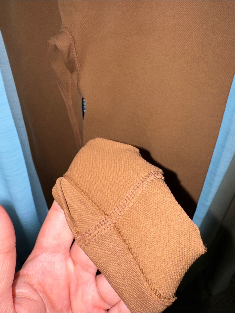 OQQ - Brown Seamless Cinched Leggings Size Small - Picture 10 of 14